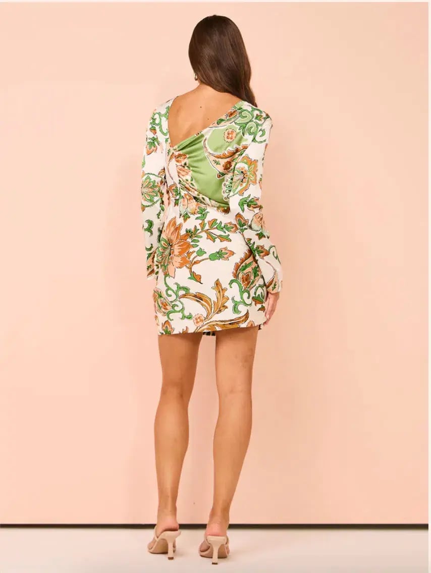 One Fell Swoop Avignon Mini Dress Romani Print Size 8 photo 2