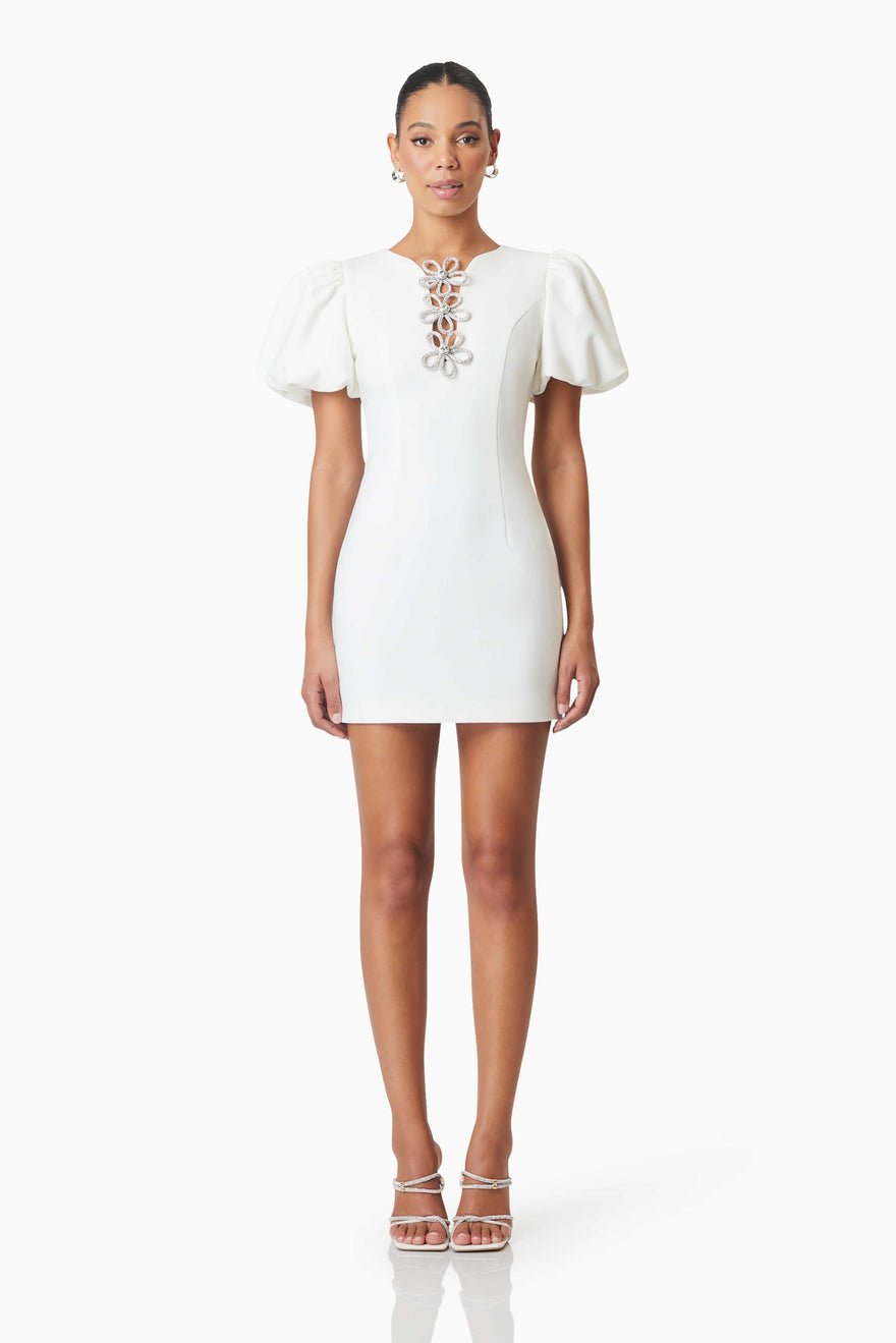 Elliatt Delia Mini Dress - Ivory photo 4