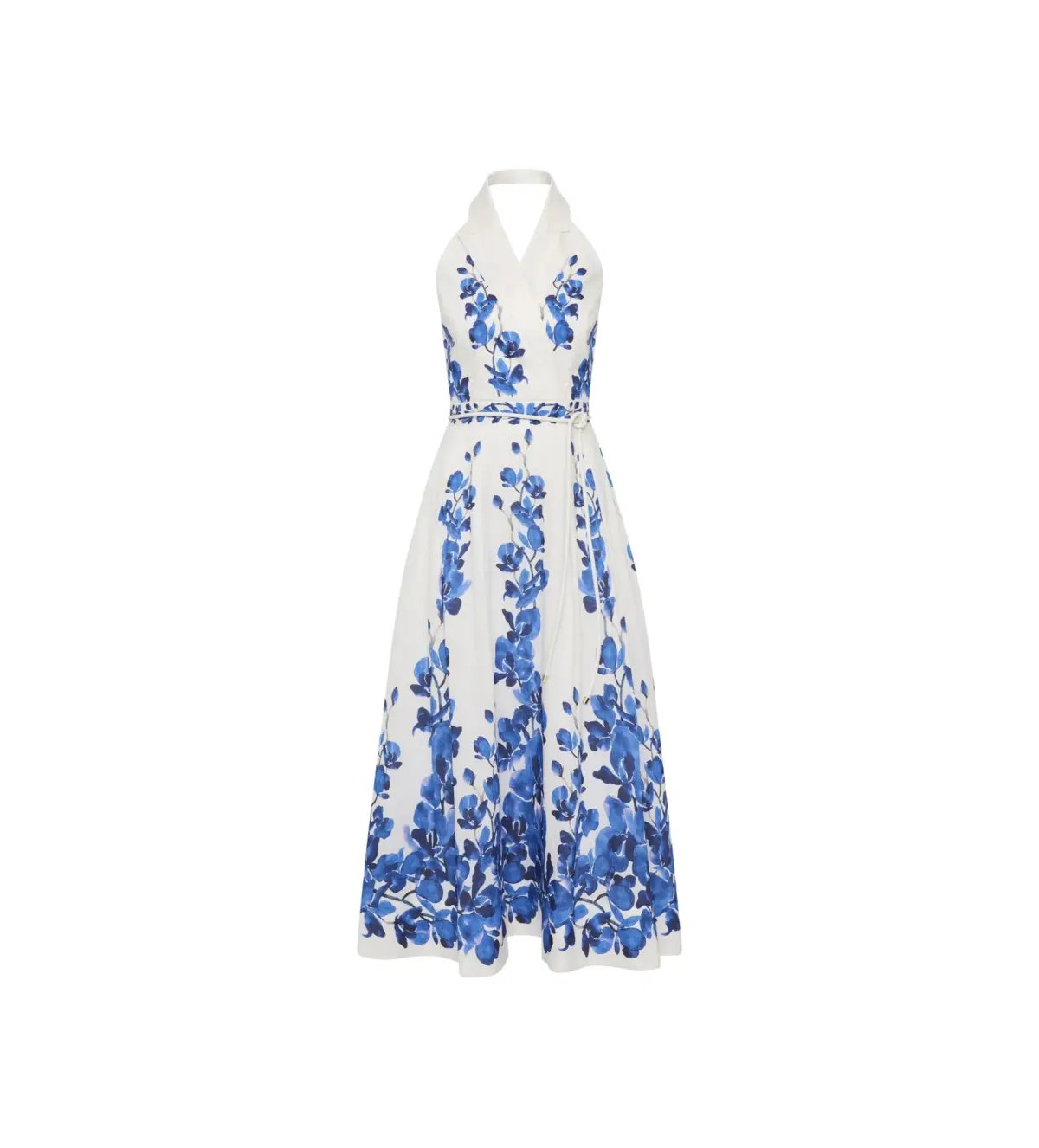 Rebecca Vallance Orchid Blues Midi Dress Floral Size AU 10 photo 4