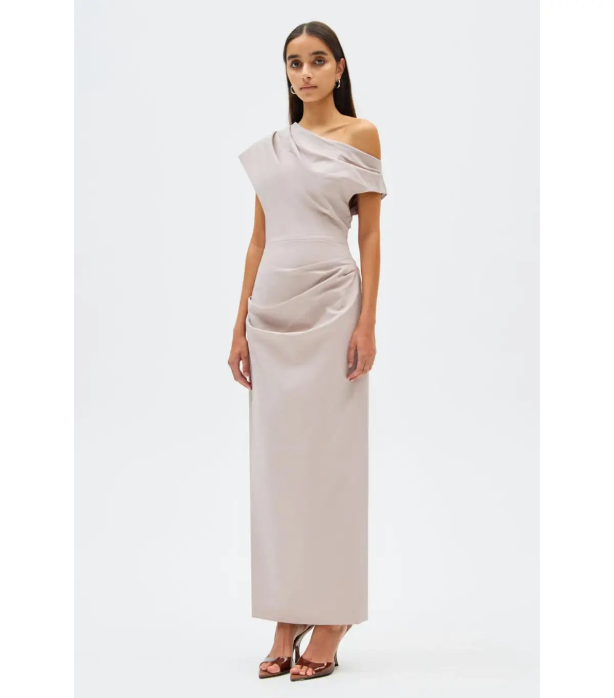 Misha Gia Midi Dress Faded Silver Size 6/XS photo 2