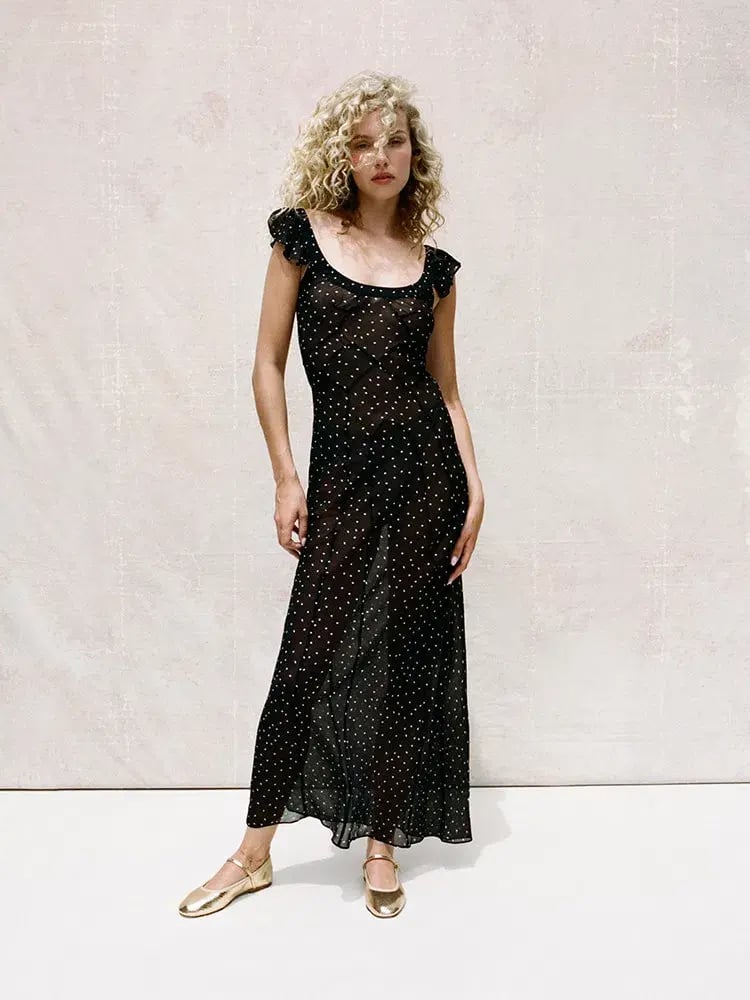 Realisation Par the Lila in Celestial Mesh Polka Dot Maxi Size S photo 2