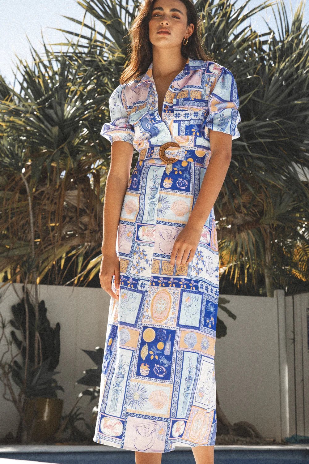 WINONA AMALFI MIDI DRESS - MULTI photo 3
