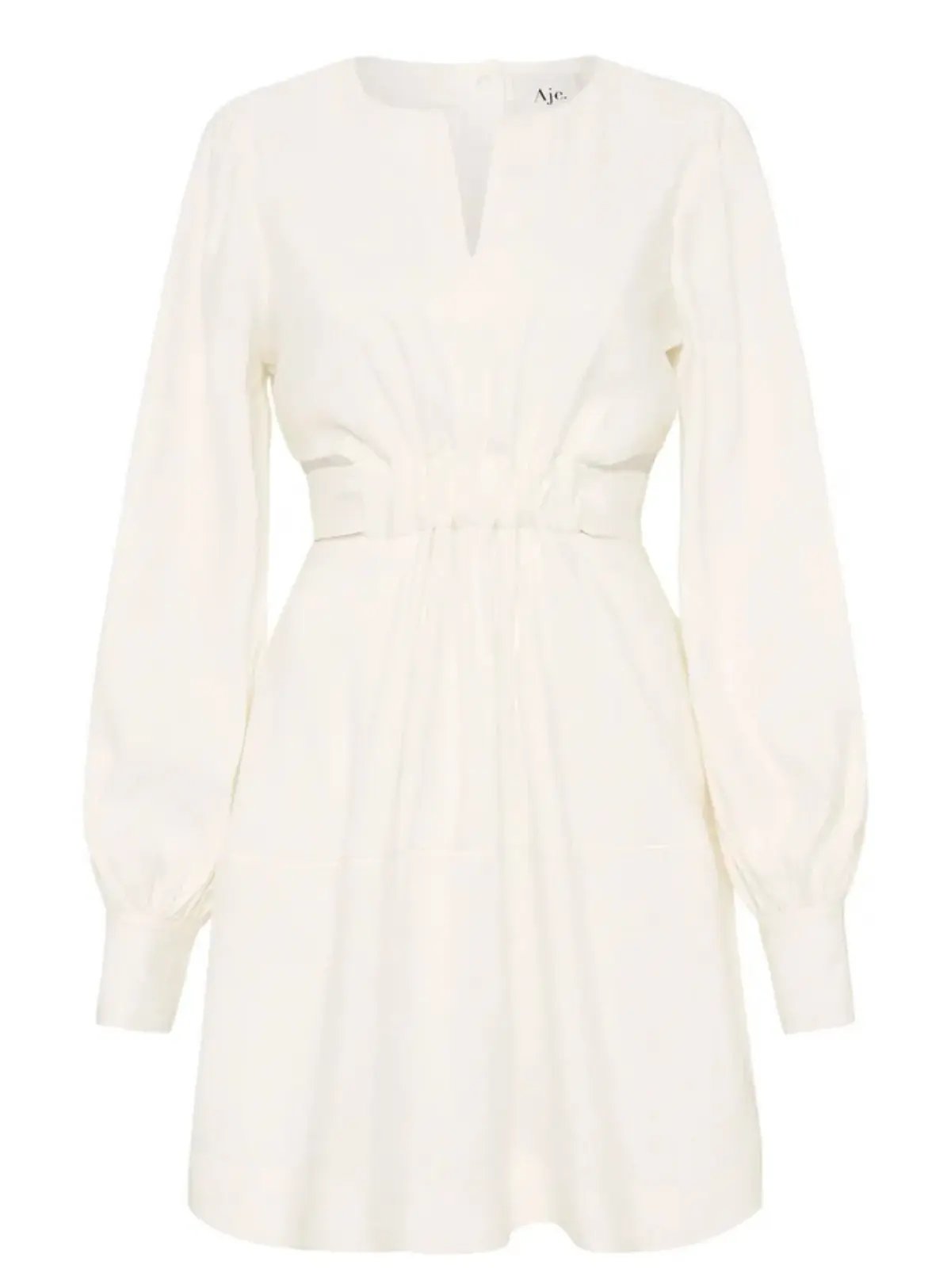 Aje Spectral V Neck Dress Ivory Size 10 / M photo 4