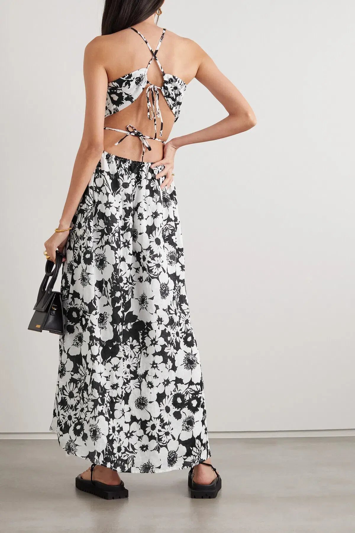 Faithful the Brand La Piedra Maxi Dress Print Size 8 photo 2