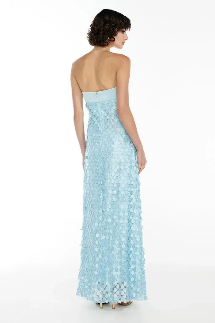 Manning Cartell Supreme Extreme Balconette Maxi  Dress Acqua Spritz Size 8 photo 4