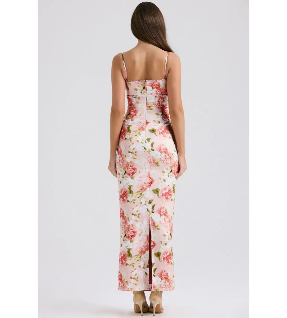 House of CB Josefina Dress Pink Peony Size 6 photo 3