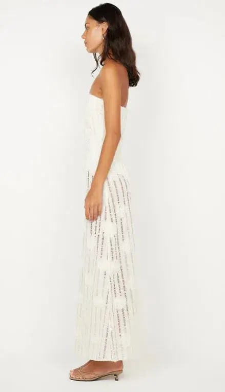 Bec and Bridge Amelie Strapless Dress in Ivory Size 10 photo 2