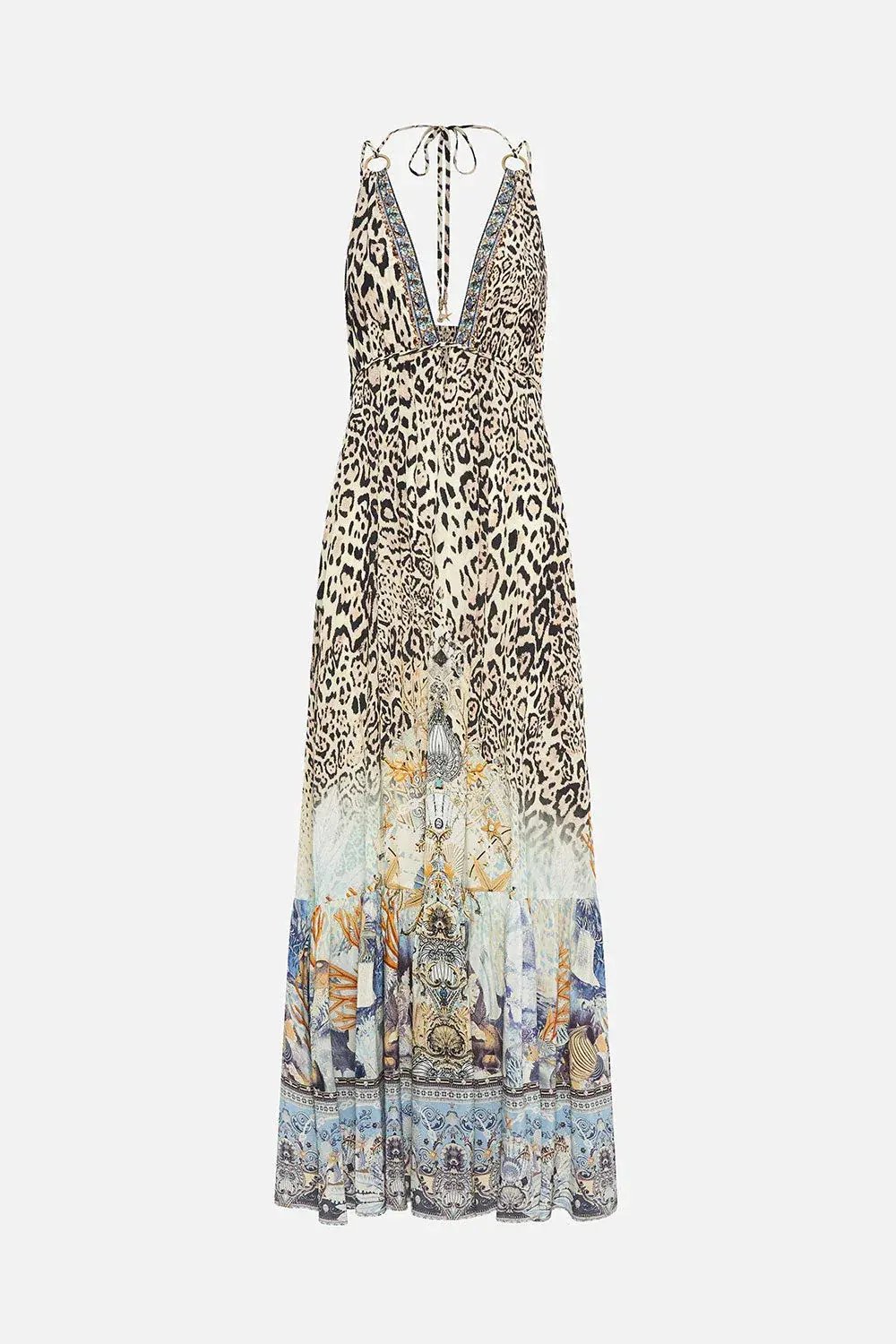 Camilla Seahorse Sonnet Tiered Dress Leopard Print Size XXL / AU 18 photo 7
