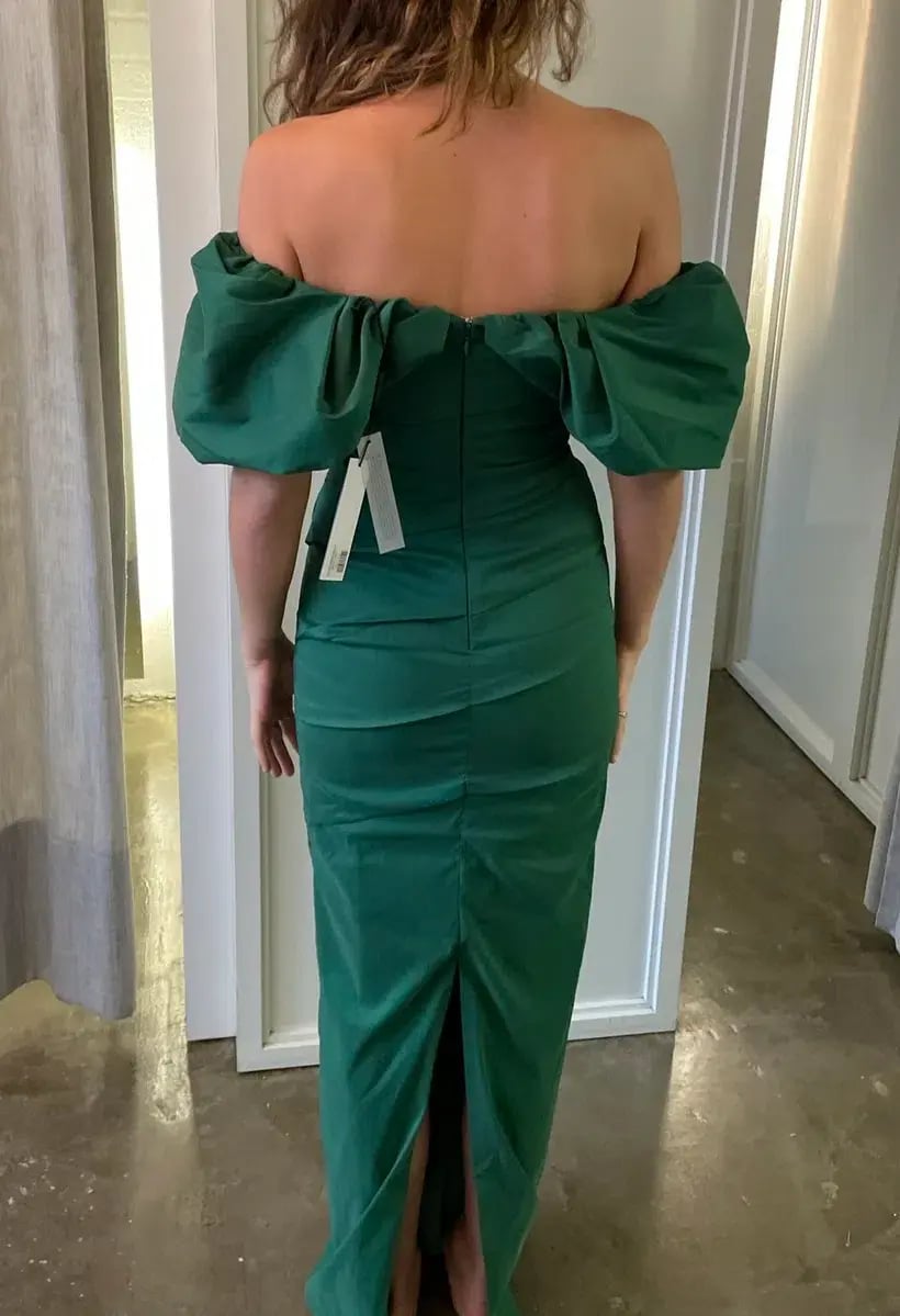 Rachel Gilbert Frey Gown Green Size 1 / AU 8 photo 2