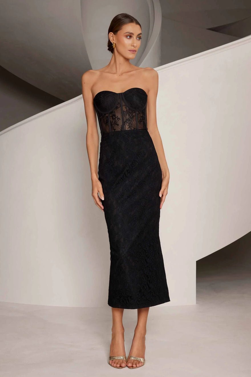 Elle Zeitoune Calvin Dress - Black photo 4