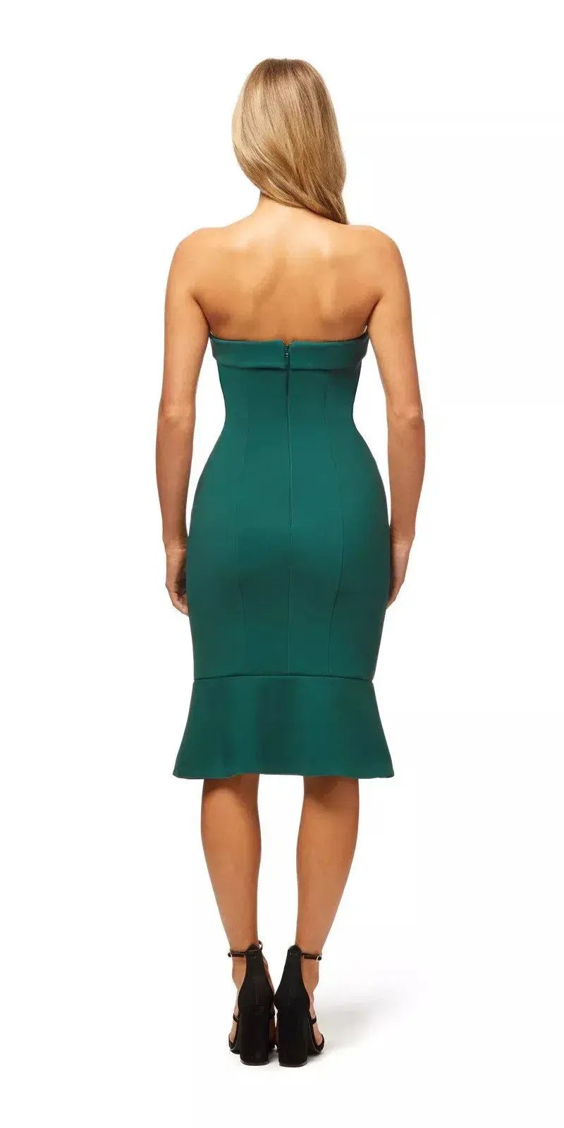 Kookai Mantra Dress Deep Green Size 10 photo 2