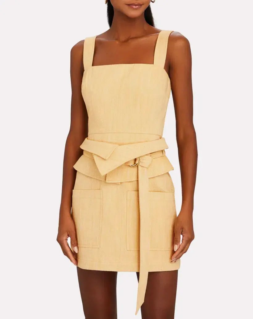Alexis Eve Dress Yellow Denim Size 6 photo 4