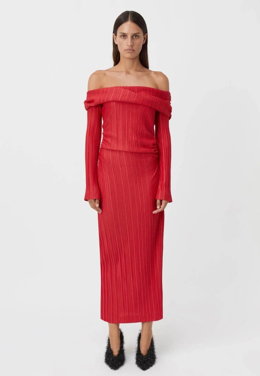 Camilla & Marc Shaw Dress In Red photo 4