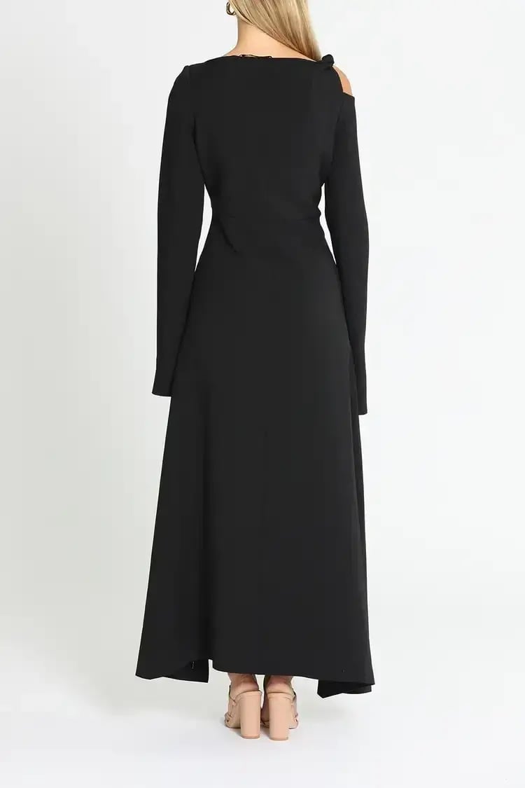 Camilla and Marc Grayson Midi Dress in Black Size 12 photo 3