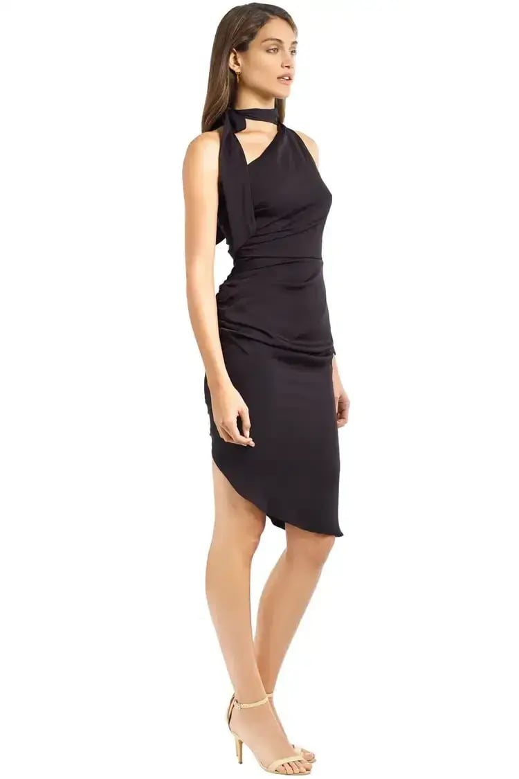Milly Coleen Dress in Black Size 6 photo 2