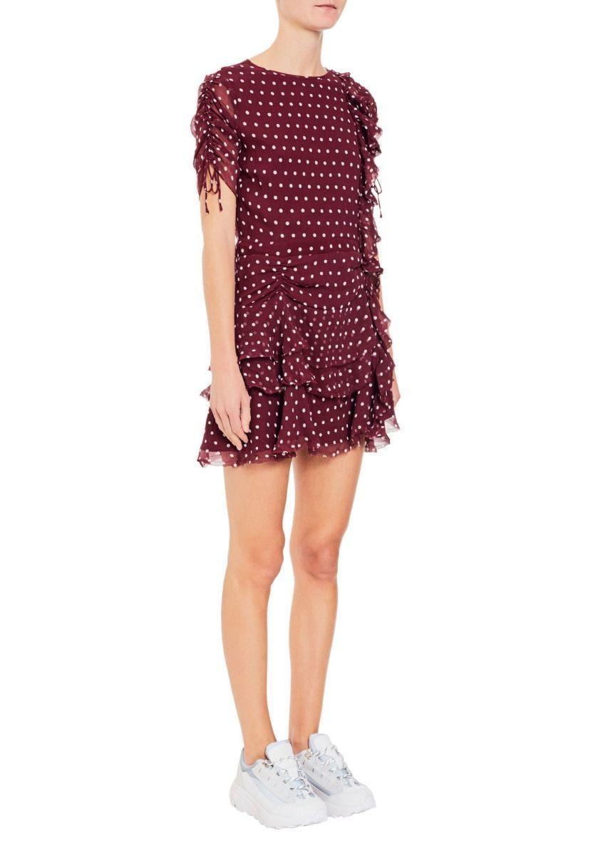 Sir the Label Marceau Dress Burgundy Size AU 8 photo 6