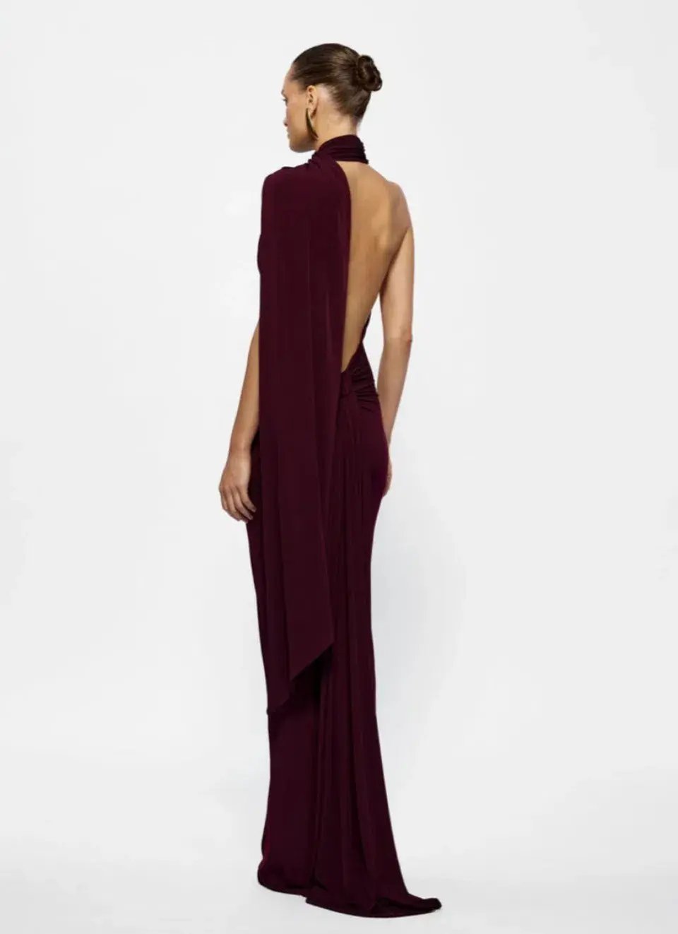 Effie Kats Haven Maxi Dress Burgundy Size 10 photo 3