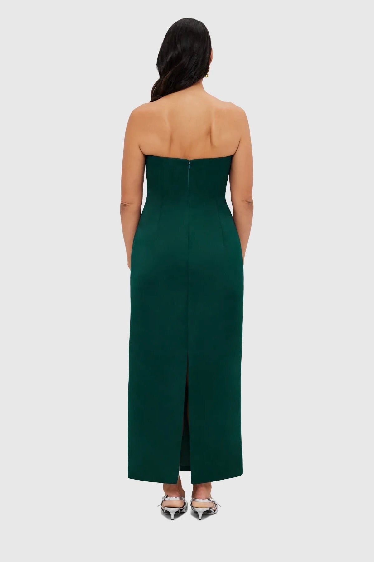 LEO LIN RAYNA BUSTIER MAXI DRESS - EMERALD photo 5