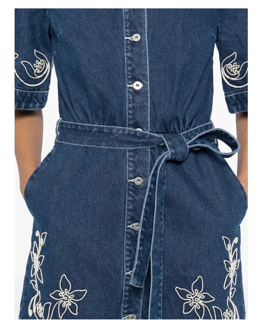Alemais Carmen Mini Dress Blue Size AU 14 photo 3