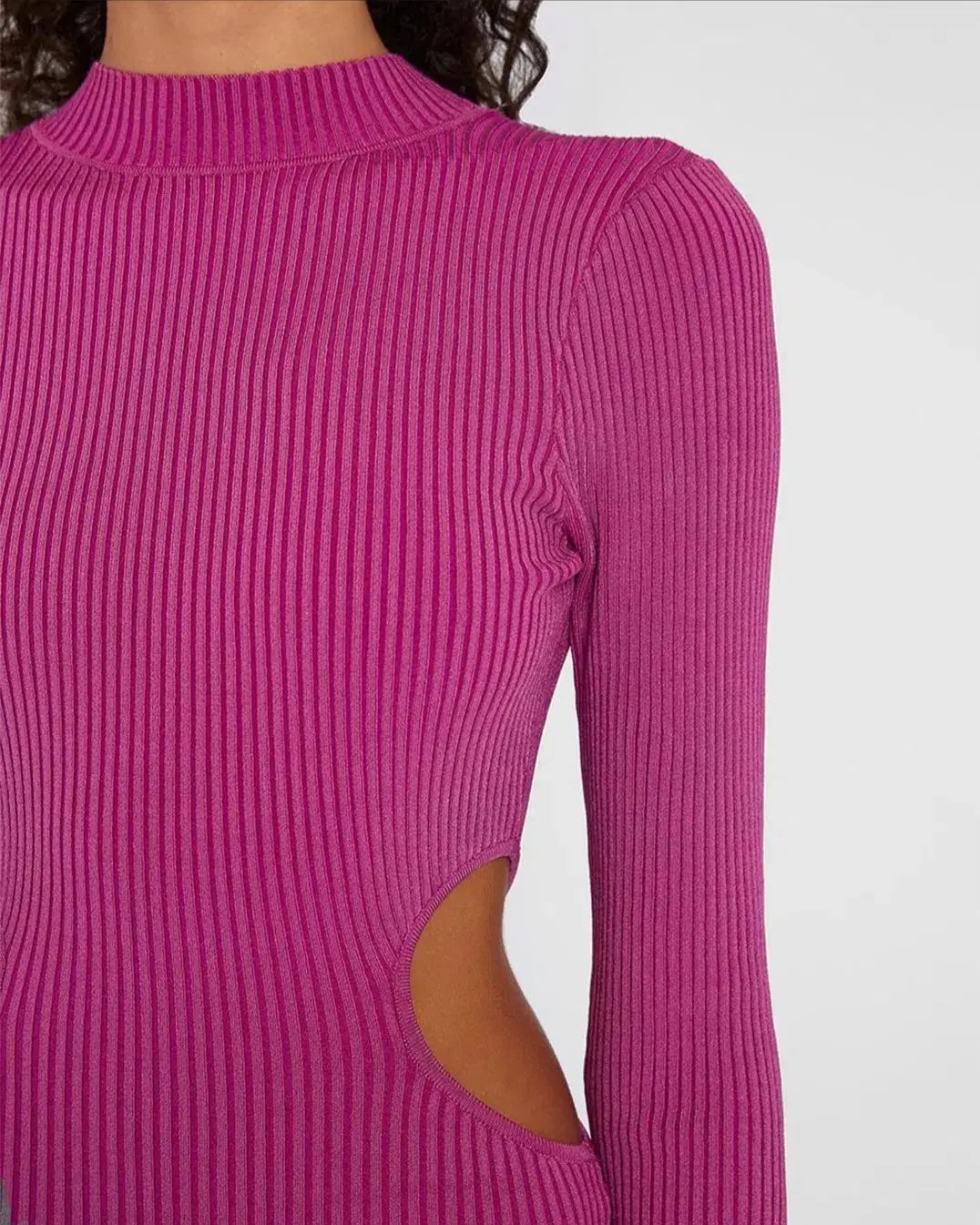 By Johnny Raine Knit Midi Dress Berry Size 10 photo 4