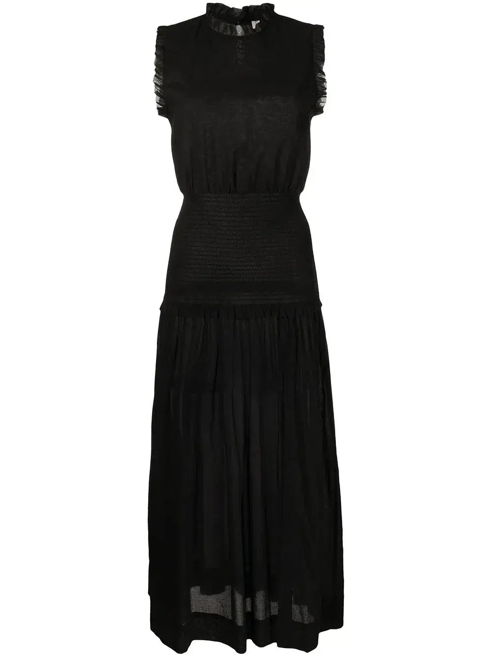 Bec & Bridge Felice Shirred Maxi Dress Black Size 8 / S photo 5