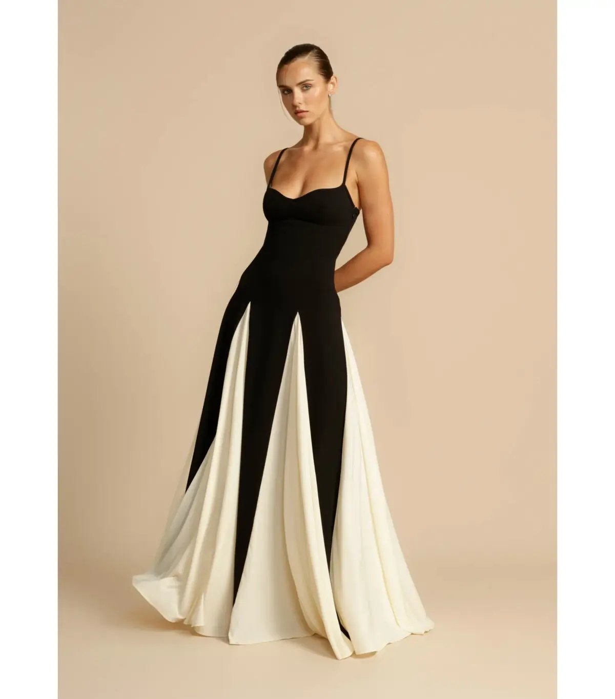 Arcina Ori Paloma Maxi Dress in Black/Cream Size XL / AU 14 photo 2
