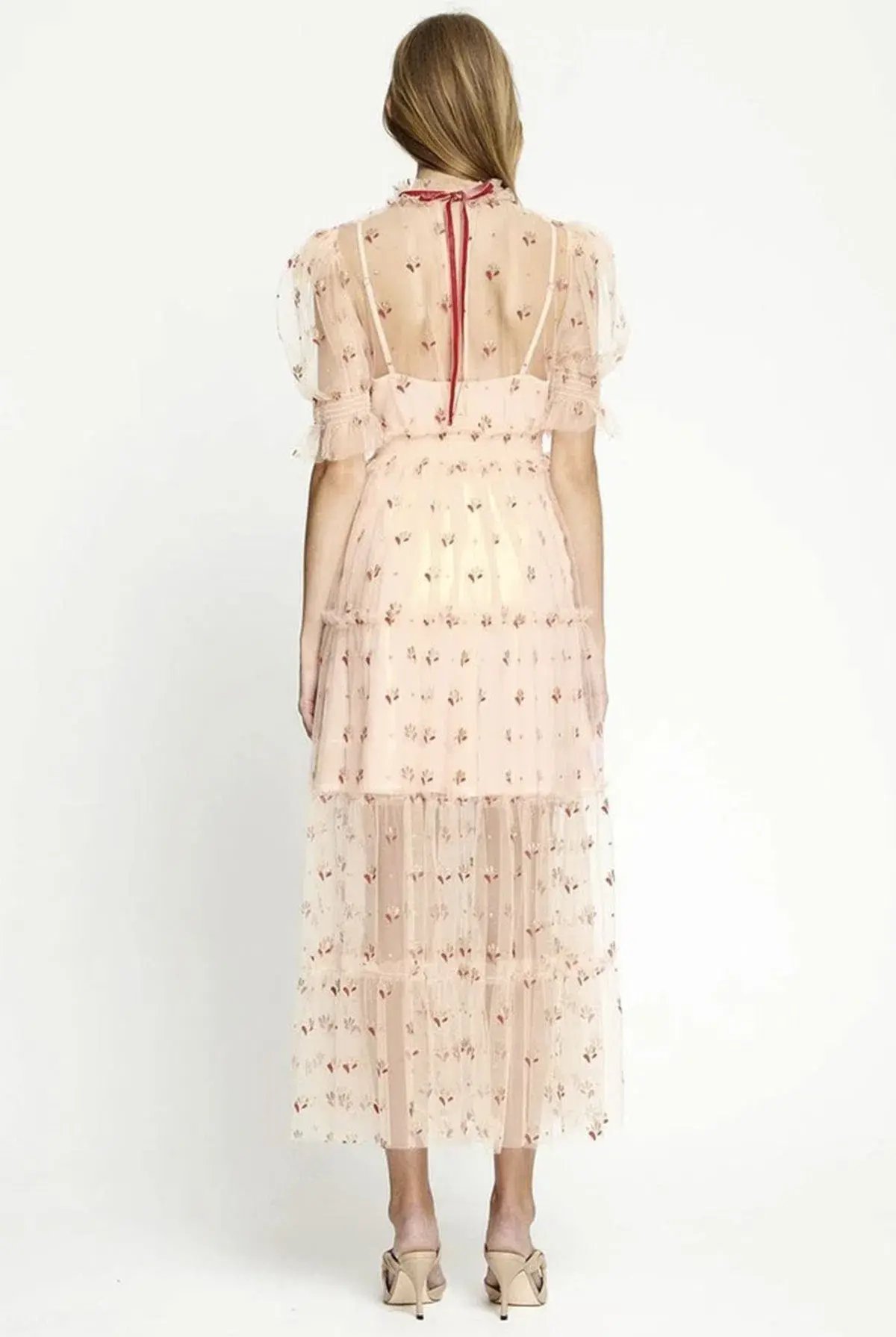 Alice McCall Cowboy Tears Midi Dress Pink Size AU 8 photo 3