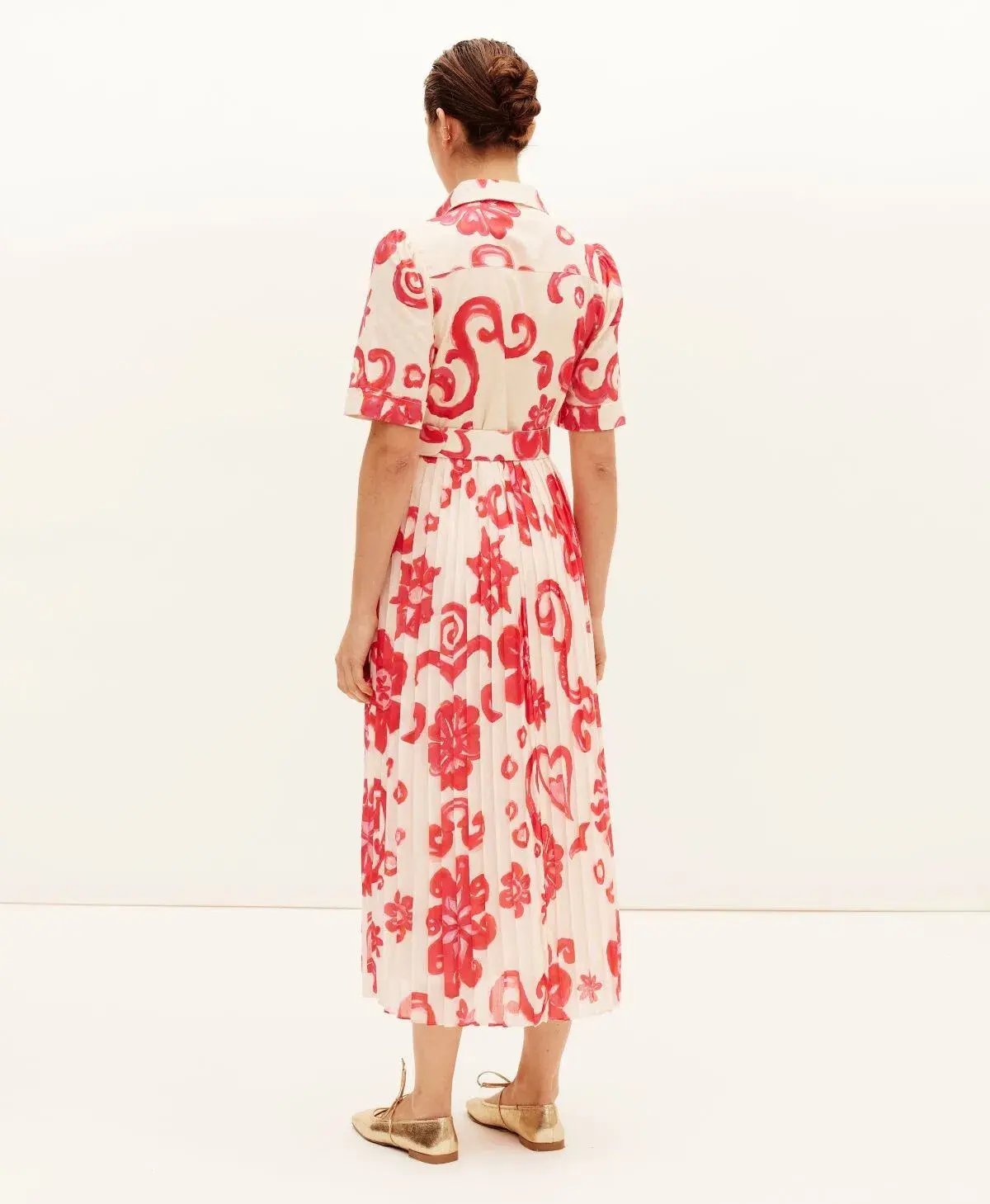 Kate Ford Delta Utility Gown Midi Dress Camellia Size 8 photo 3