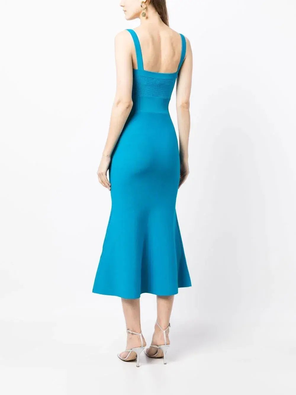 Rebecca Vallance Alma Knit Midi Dress Blue Size M / AU 8 photo 3