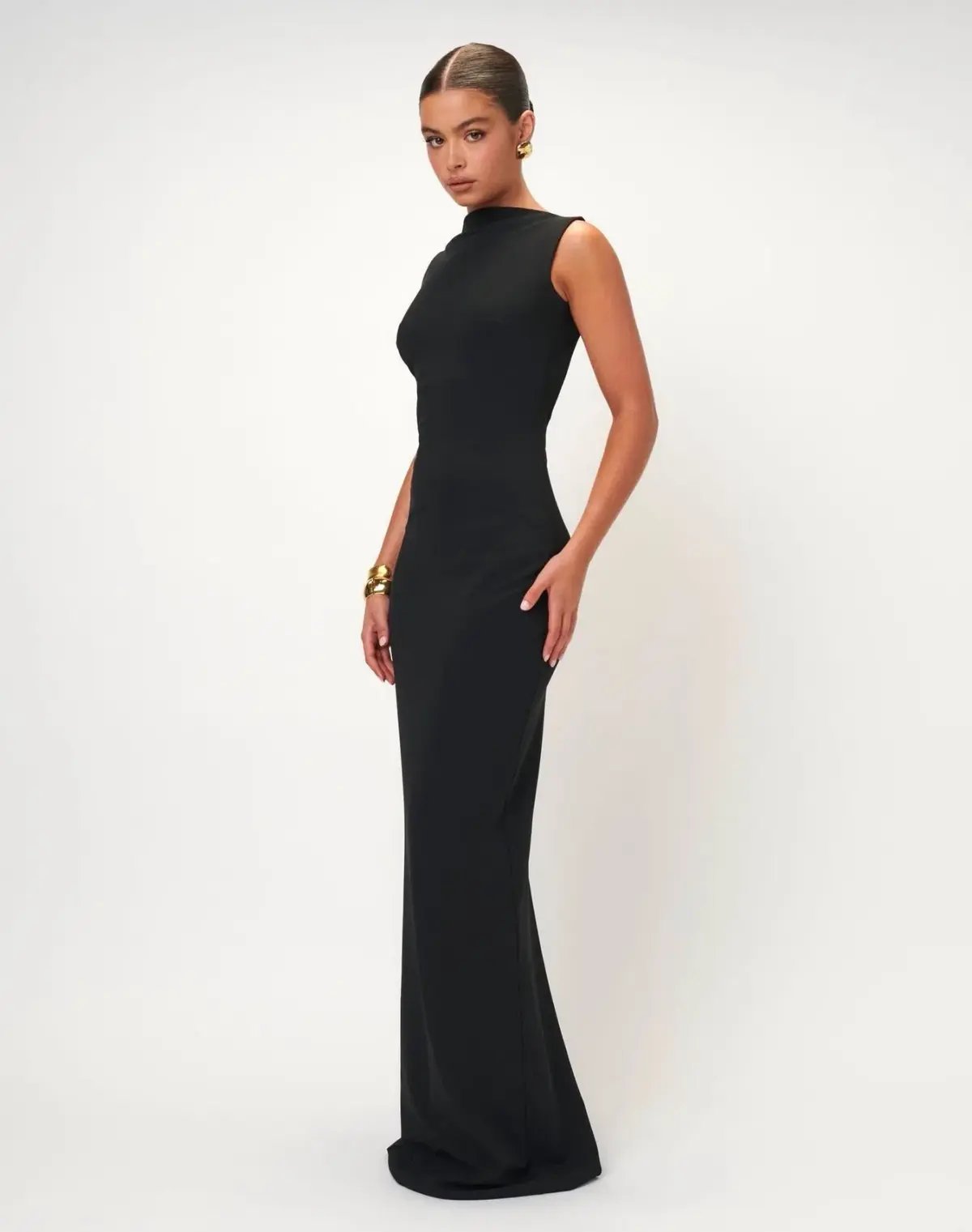 Effie Kats Black Verona Gown Black Size S / AU 8 photo 2