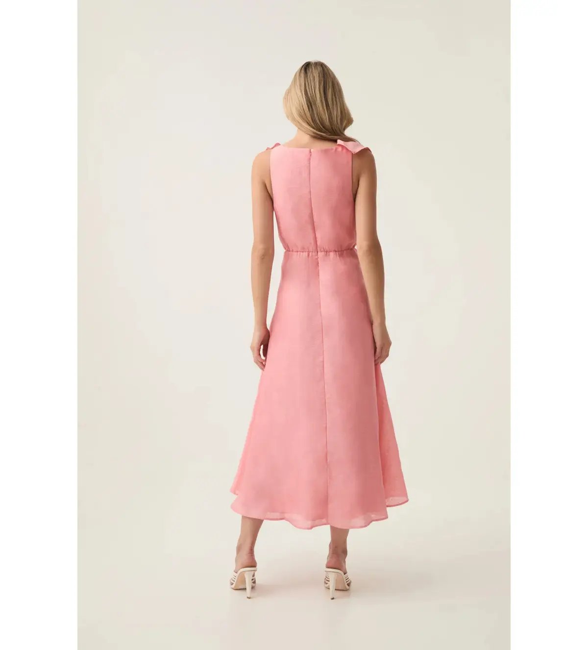 Aje Genesis Midi Dress Washed Coral Size M / AU  10 photo 4