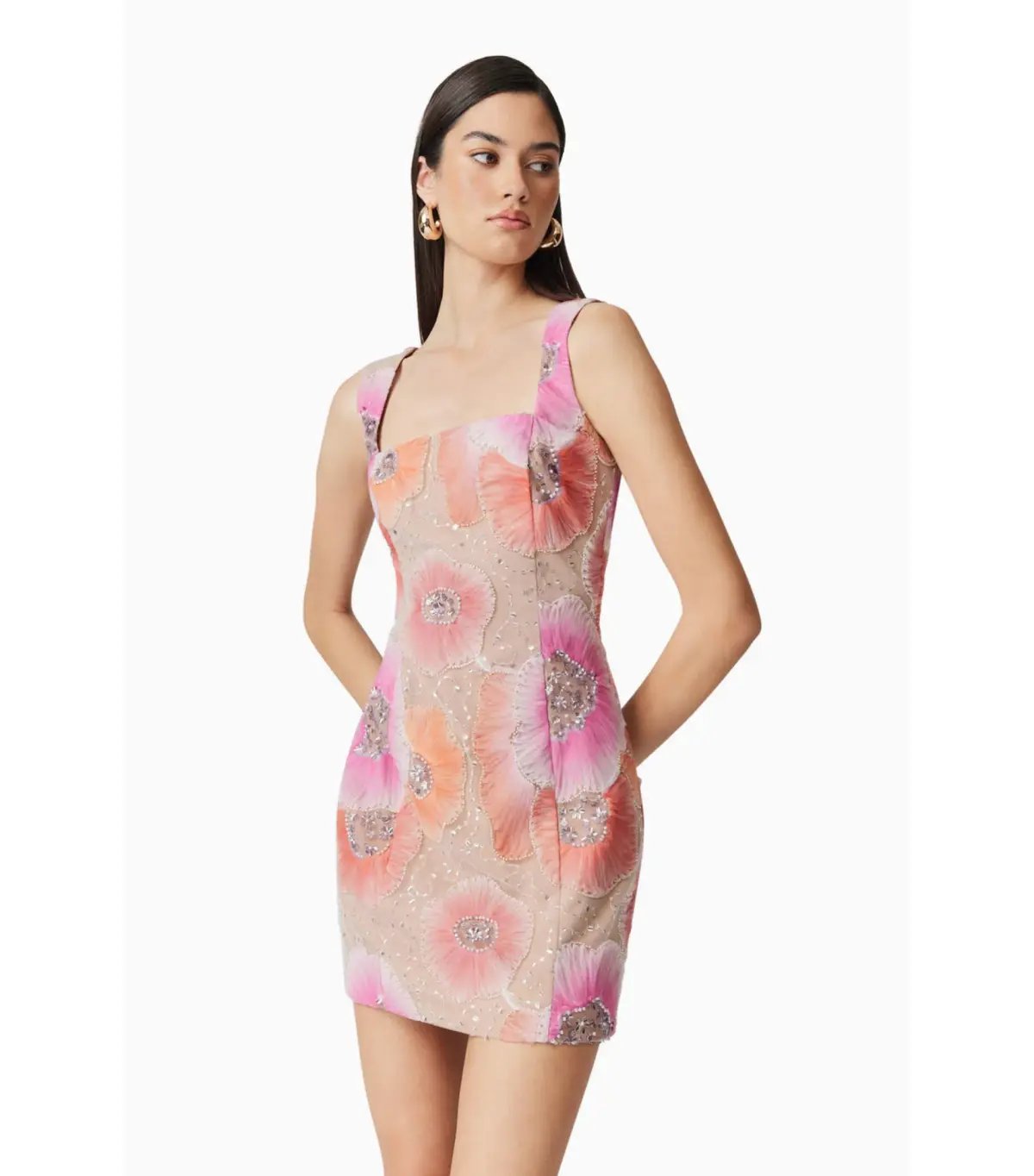 Elliatt Brittany Floral Mini Dress in Pink Size XL / AU 14 photo 2