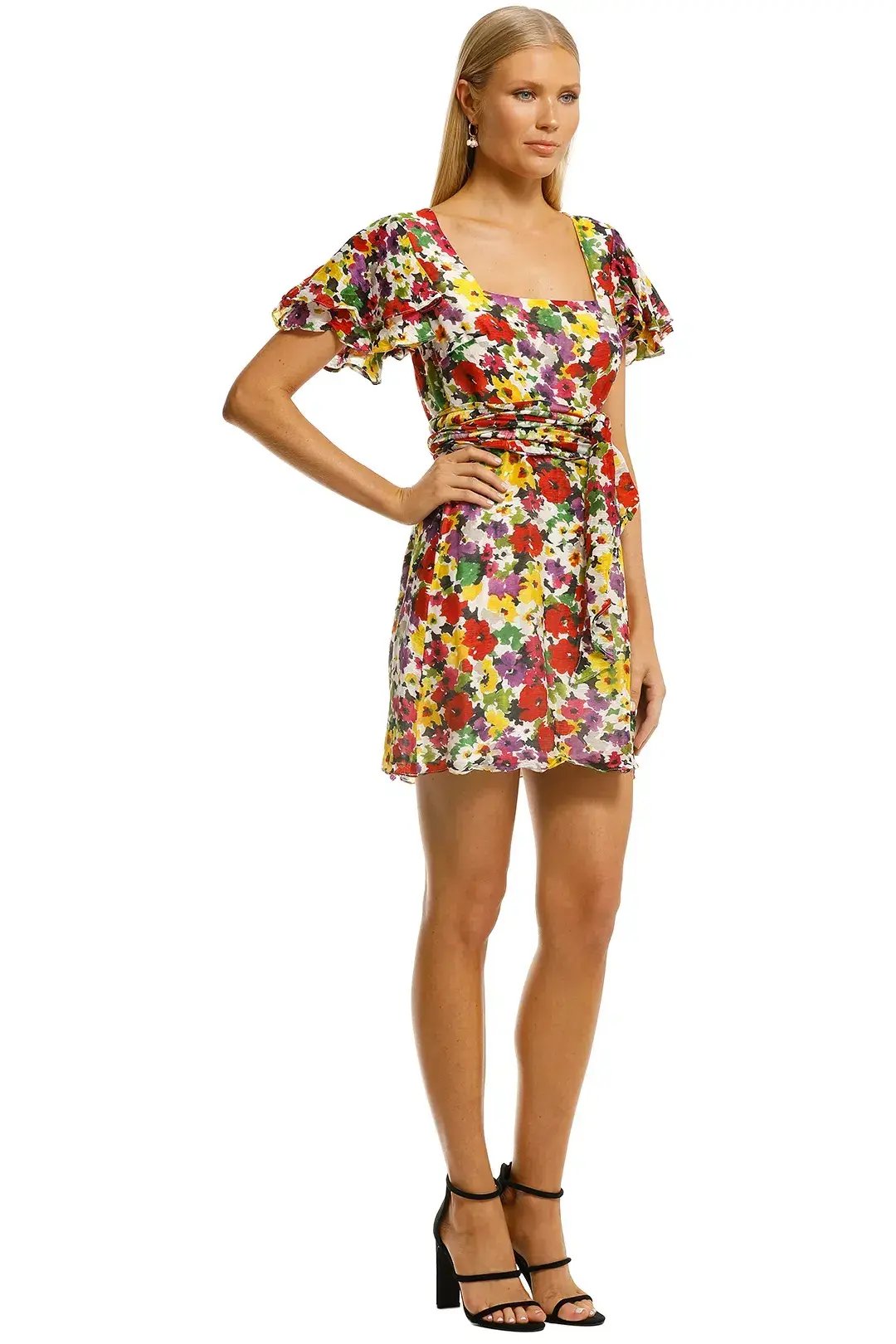 Talulah The Blossom Mini Dress in Cloud Dancer Size 6 photo 2