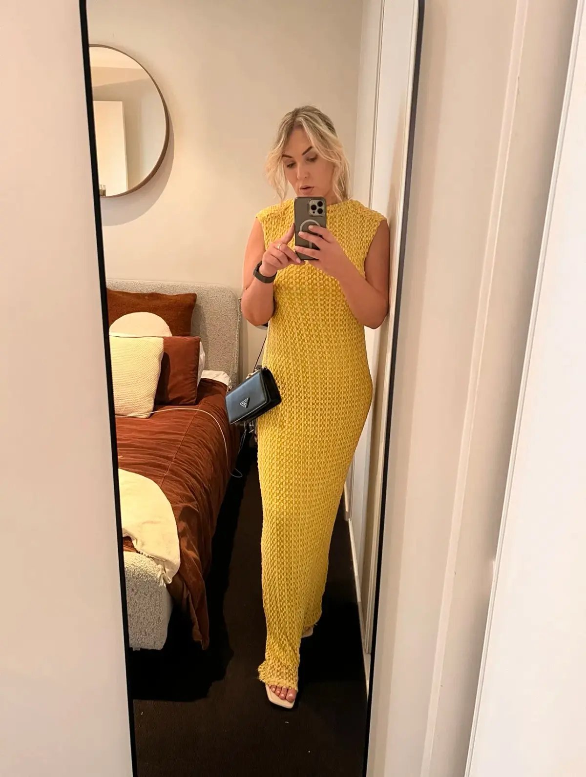Camilla and Marc Riviera Column Dress Yellow Size 12 photo 5