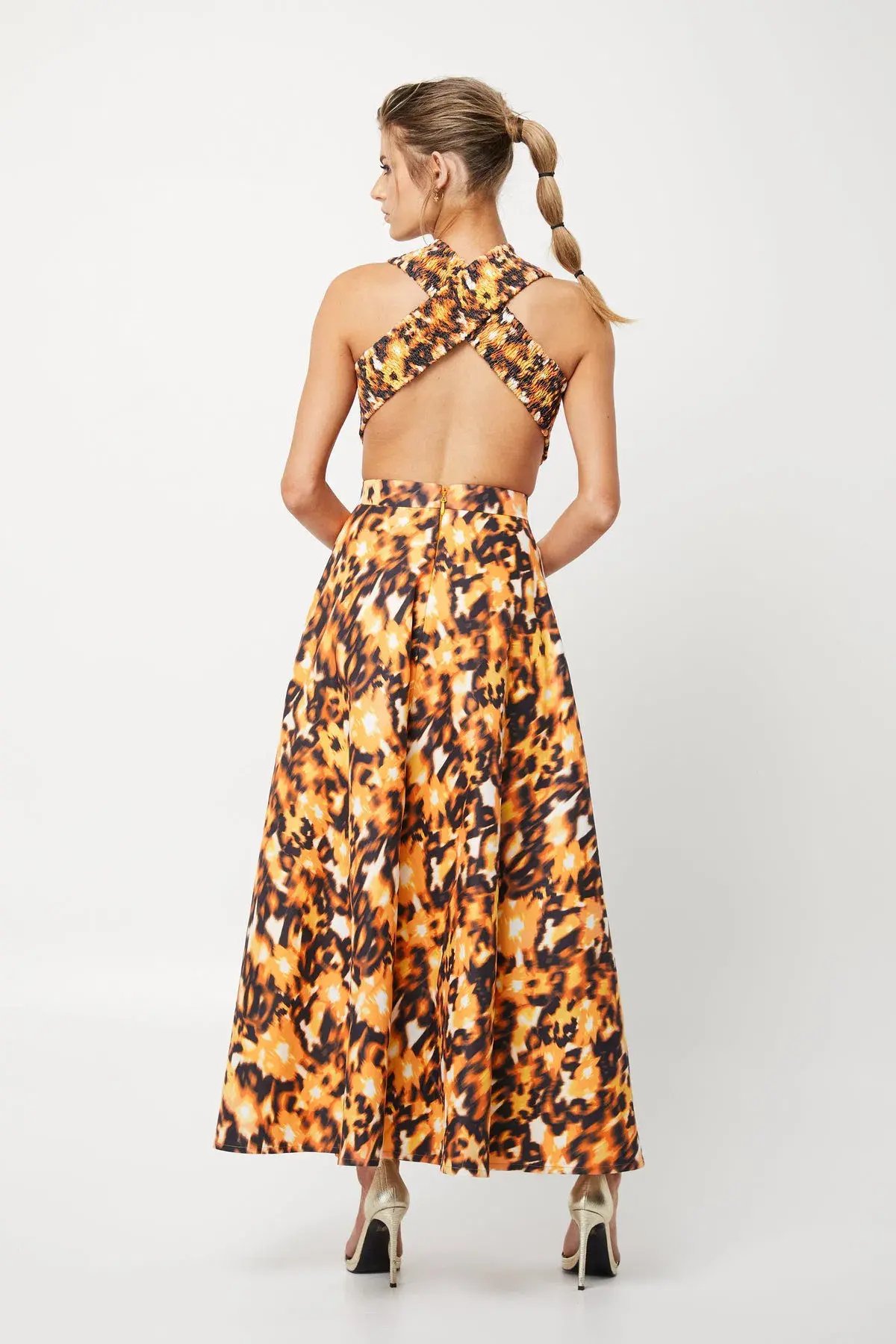 Mossman Inner Guidance Maxi Dress Print Size 14 photo 3