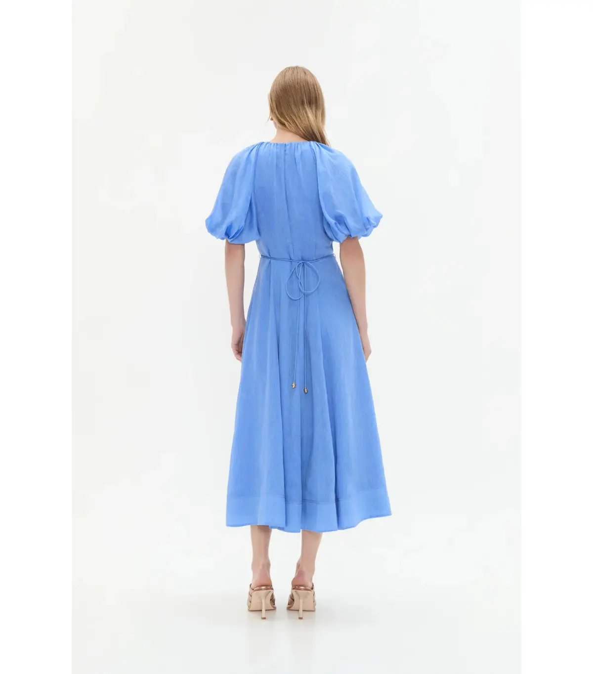 Aje Alma Midi Dress in Mist Blue Size AU 12 photo 6