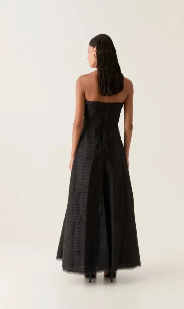 Aje Soundscape Maxi Dress Black Size AU 10 photo 3