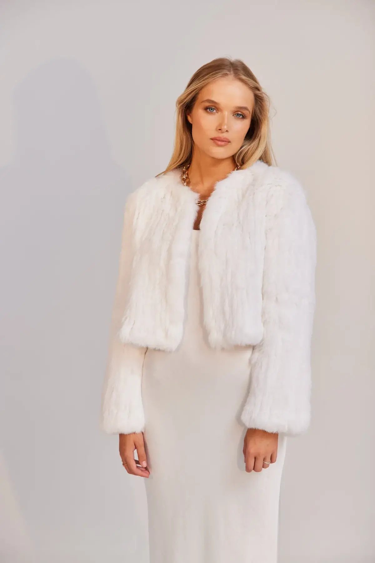 Bubish Lola Crop Jacket White Size 10 photo 2