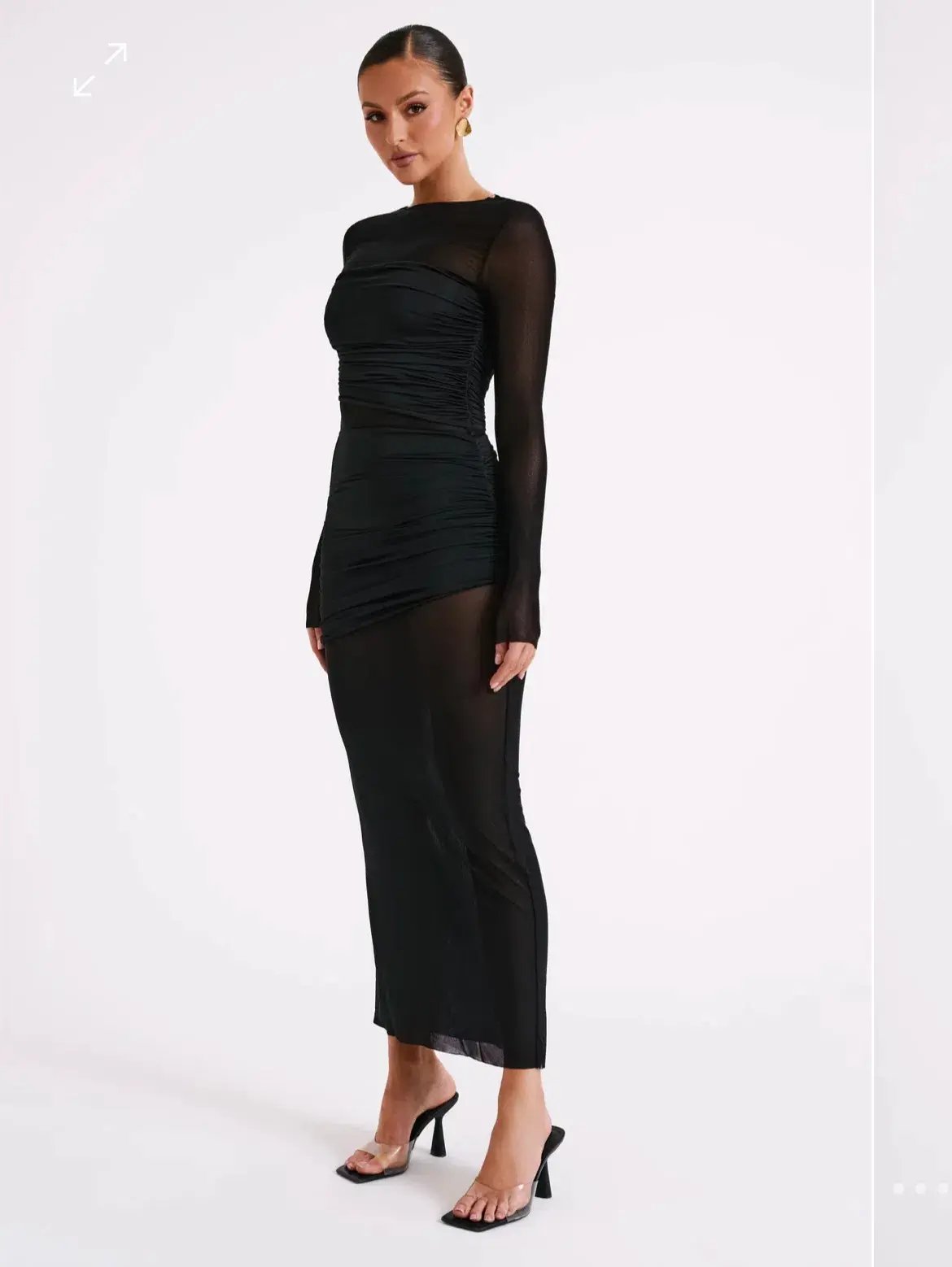 Meshki Kate Mesh Dress Black Size M/Au 10 photo 2