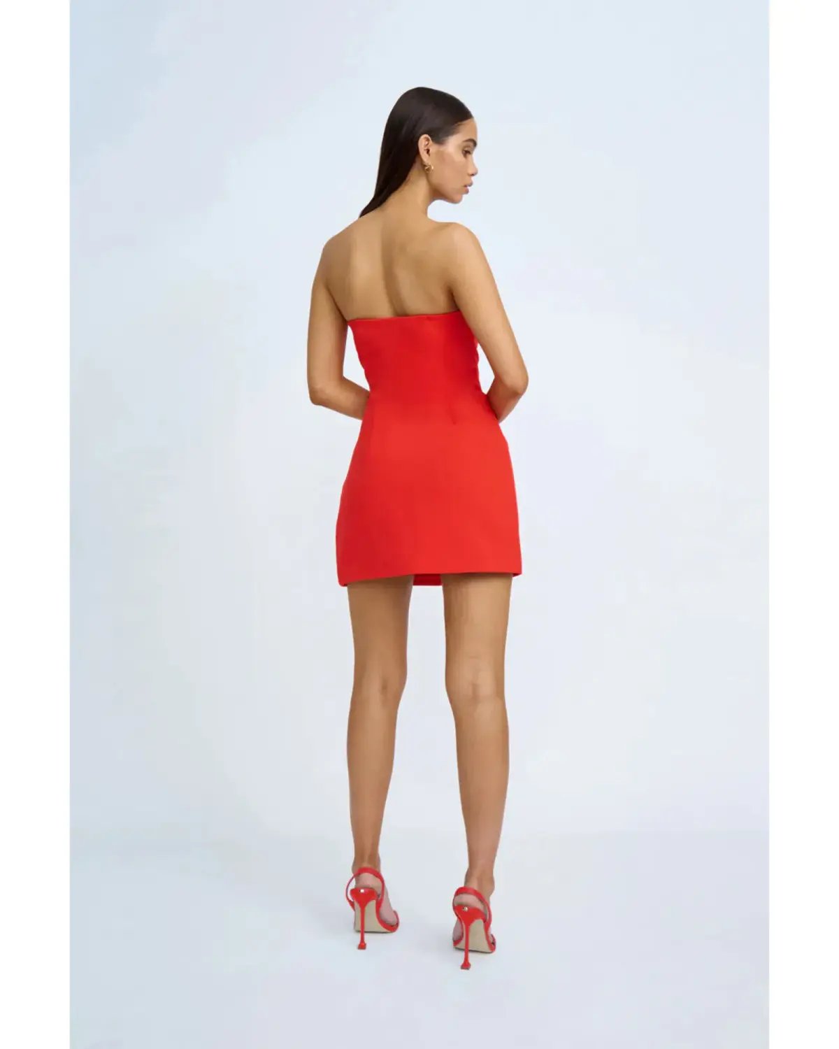 By Johnny Seraphina Dress Scarlet Red Size AU 6 photo 4
