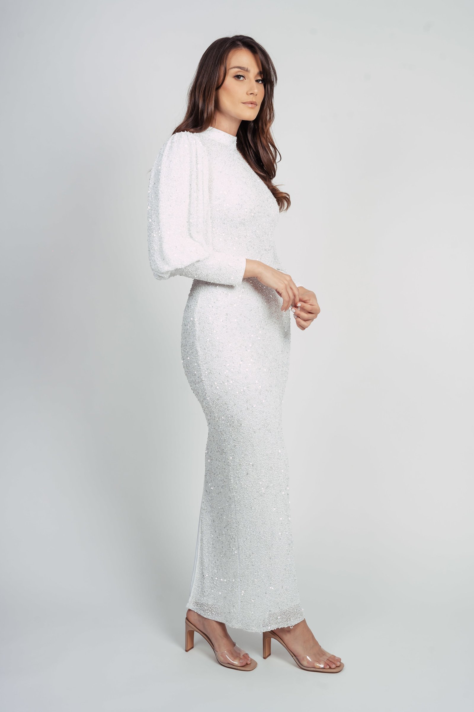 BELLISSA BELLE SLEEVE BY MY SECRET WARDROBE WHITE photo 4