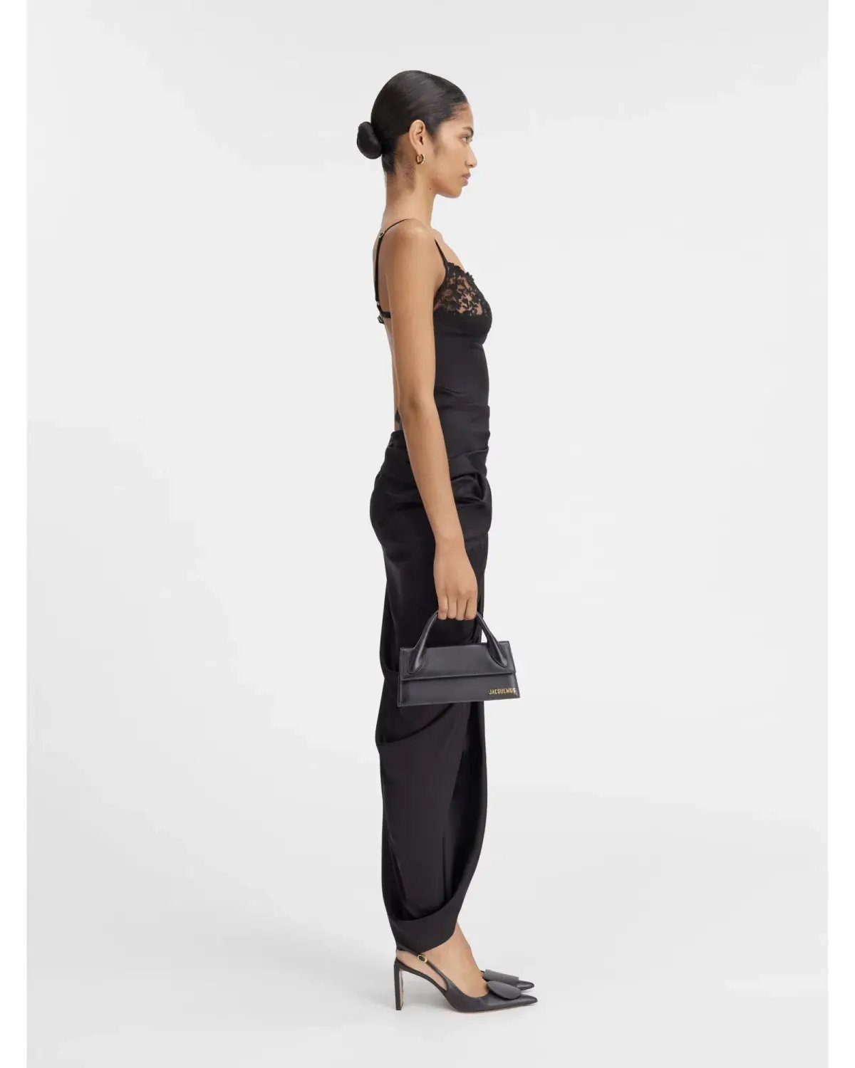 Jacquemus La Saudade longue brodée Dress Black Size AU 8 photo 2