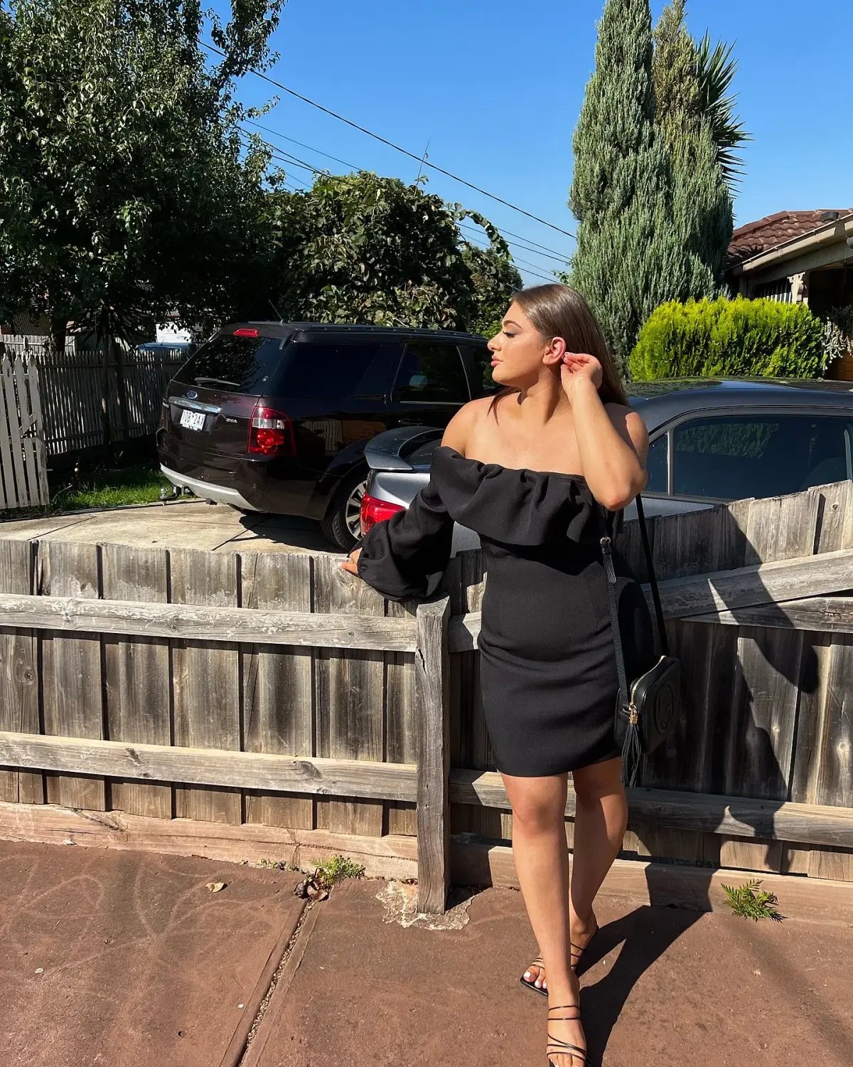 Bianca & Bridgett Camilla Dress Black Size 12 photo 4