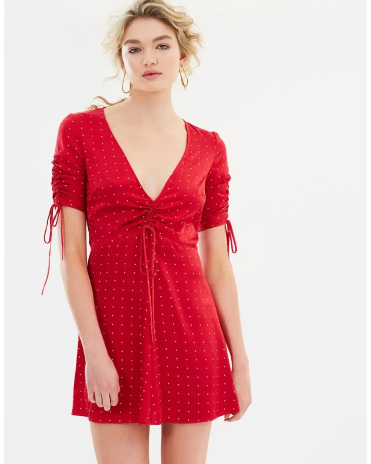 Bec & Bridge Tulipe Mini Dress Red Size AU 8 photo 2