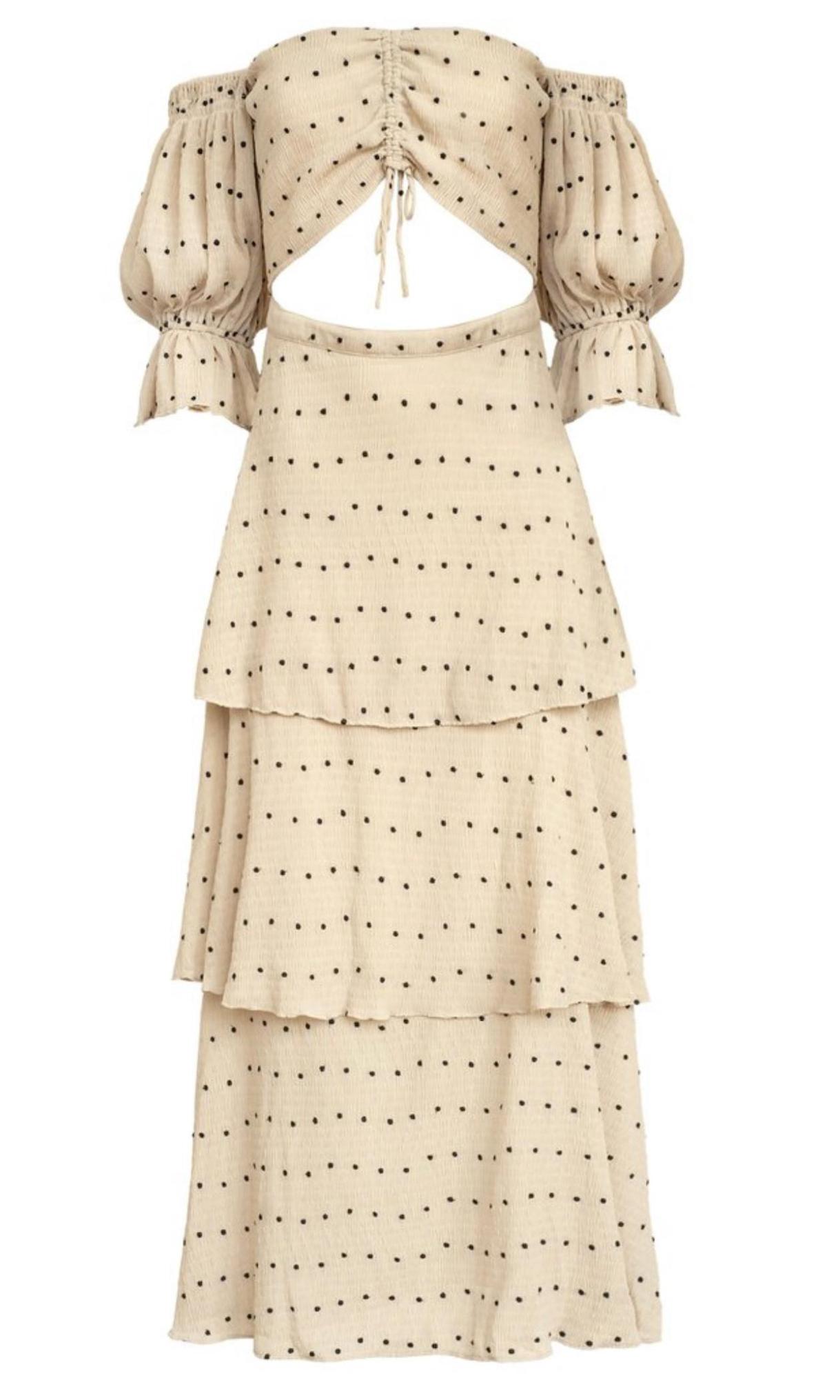 Sir The Label Camille Cut Out Floor Length Gown Cream | AU 10 photo 3