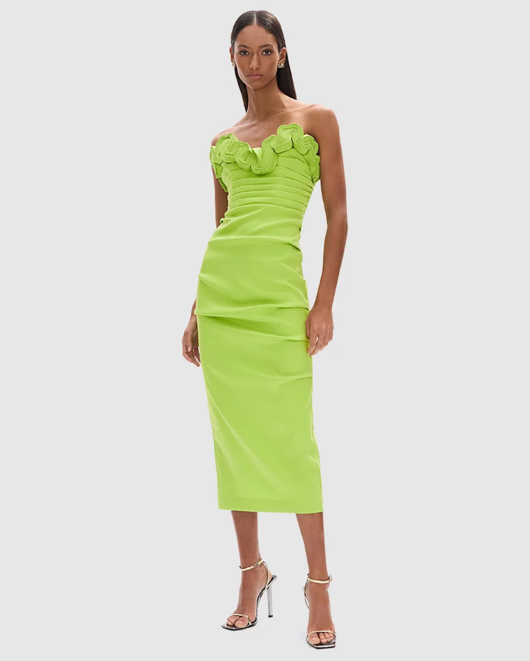 Rachel Gilbert Ren Dress Green photo 3