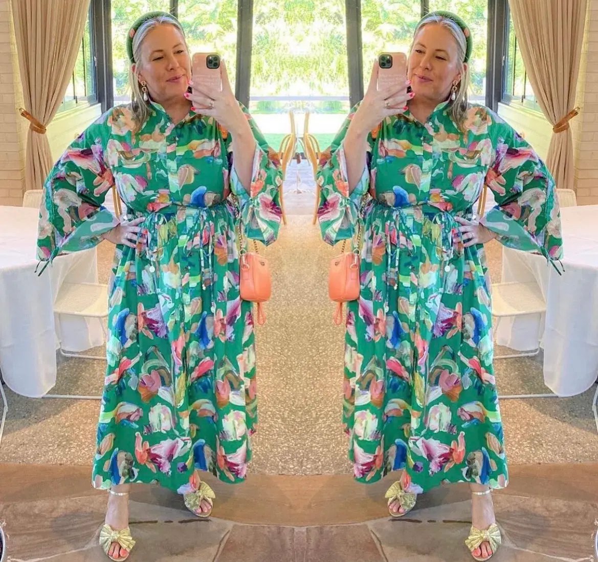 Alemais Arlo Shirt Dress Green Size 14 photo 5