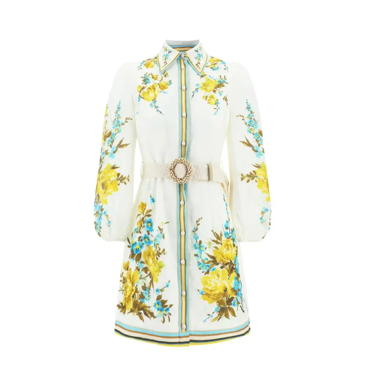Zimmermann Halcyon Shirt Dress Floral Size 1 / AU 10 photo 5