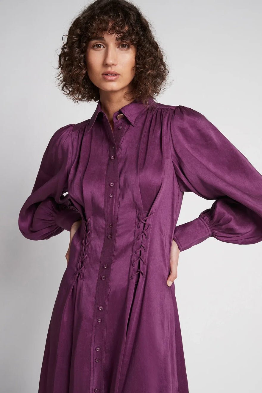 Aje Ephemera Lace Up Shirt Dress photo 2