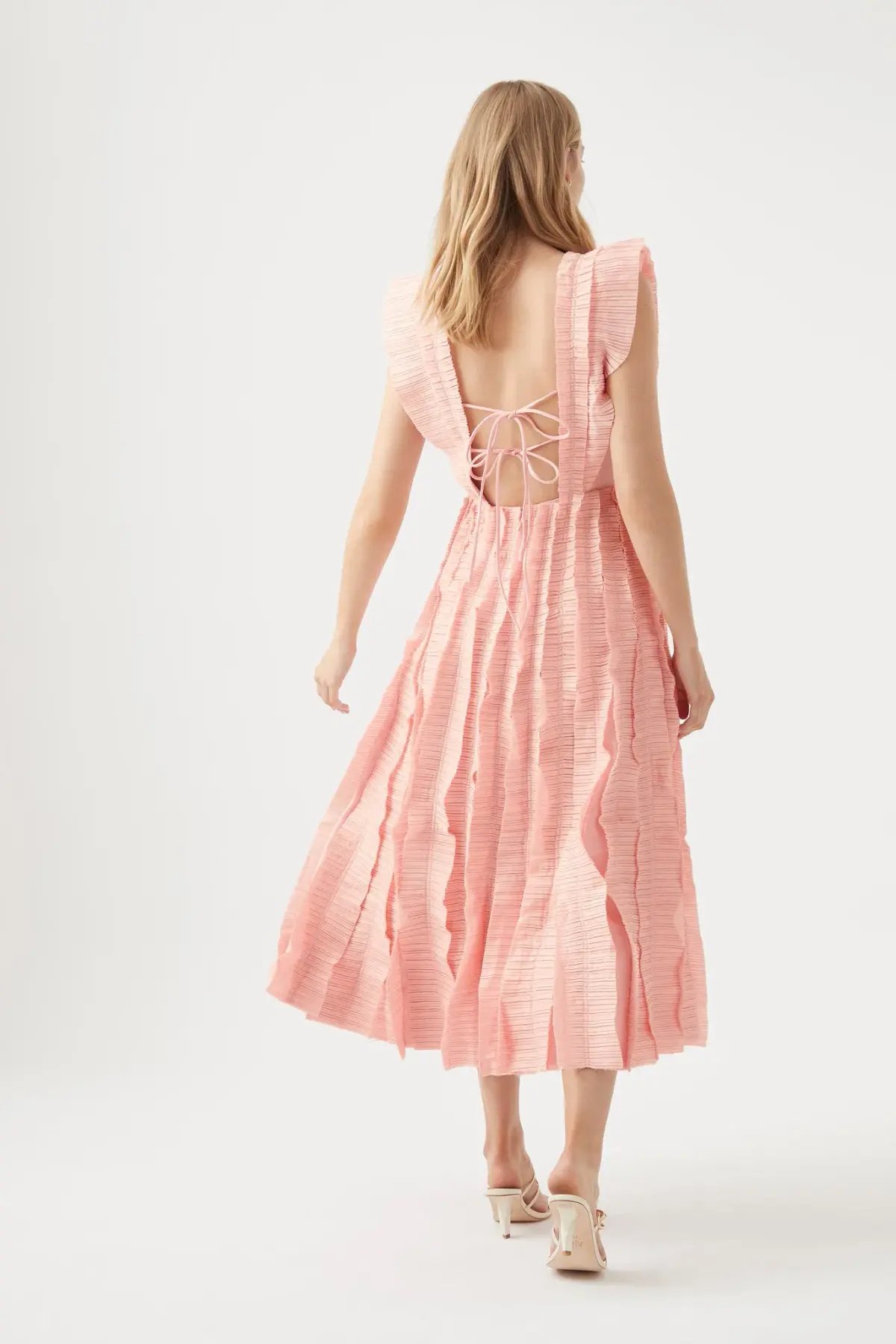 Aje Hybrid Midi Dress in Rose Pink Size AU 12 photo 3